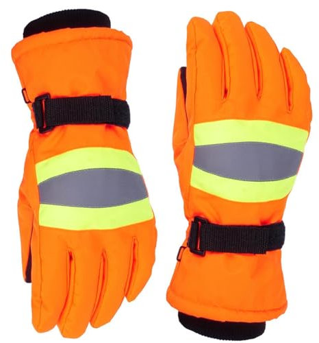 Gants de travail d'hiver - Gants de sécurité réfléchissants étanches, équipement de protection anti-vibration | Gants de travail à temps froid isolés, gants de cour de poignée flexibles, gants extérie