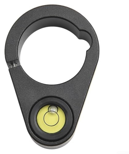 Soporte redondo de nivel de burbuja para barra de centrado, fibra de carbono, montaje GPS, barra de medición, carcasa de aleación de aluminio, accesorios de topografía (F)