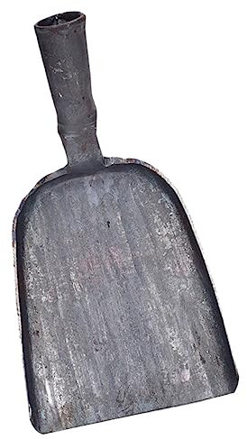 KICHOUSE Kohlenascheschaufel Mit Langem Griff Handschaufel Für Küchenherd Und Haushaltskamin Reinigungsschaufel Aus Robustem Stahlmaterial Vielseitig Einsetzbar Für Erde Und Müll