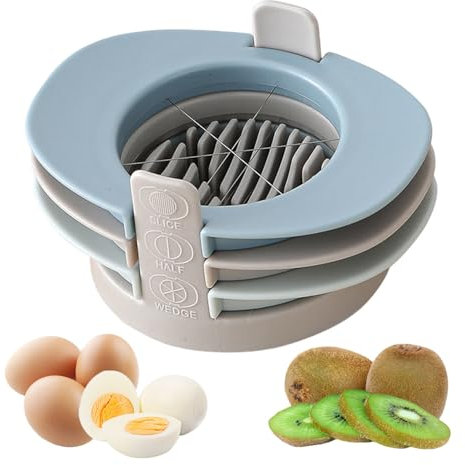 Tagliauova,Affettauova In Acciaio Inossidabile - Taglierina Acciaio Inox Rapida per Verdura, Frutta, Insalata, Cucina Domestica o Ristorante