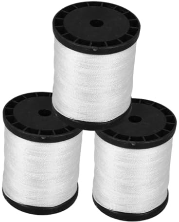 Alipis 3 Rolls of Heavy Duty Twisted Nylon Twine Sturdy Masonry String Lines for Construction Bricklaying and Outdoor Projects Strong Nylon Cord for Building Sites