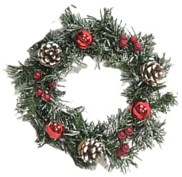 Ghirlanda natalizia da appendere alla parete ornamento porta d'ingresso per casa ufficio festa decorazione festival ghirlande verdi pigna di Natale porta d'ingresso per la decorazione del partito