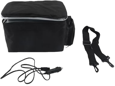 KIMISS Borsa Termica Portatile, Borsa Termica Elettrica da 12 V per Campeggio, Camion, Controllo della Temperatura per Bevande Alimentari da Viaggio da 5 Litri
