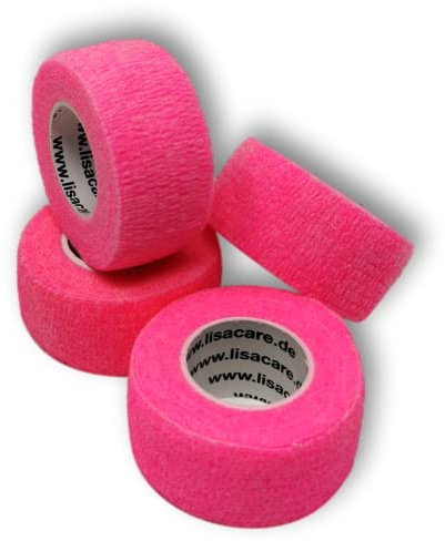Lisa Care Finger Dirt Grease and Dirt-Repellent – elastisk vattentät gips – urval av färger – 4 rullar 2,5 cm x 4,5 m
