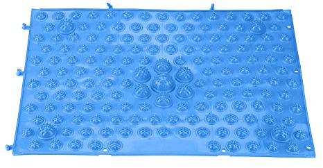 Fdit Fußmassage-Matte Spannungsfreigabe-Matte TPE Akupressurmatte für den Fuß zu Hause (Blau)