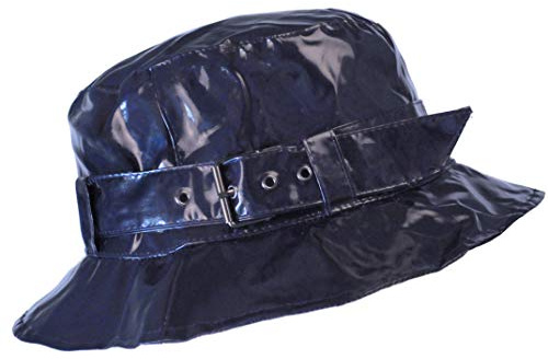 Toutacoo, Regenhut, Wasserdicht, Wachstuch-Optik, (6-einfarbig Dunkelblau)