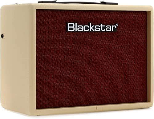 Blackstar Debut 15E Beginners Practice Electric Guitar Amplifier Combo With Delay Effect 15 Watt Headphone Input/Line In MP3 Playback (Beige)
