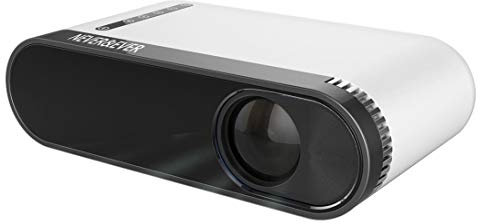 Proyector MG20 de Cine en casa 3D LED de Alto Brillo Mini proyector, Soporte 3D + AV + + TF + HDMI (Blanco) LFQ USB (Color : White)