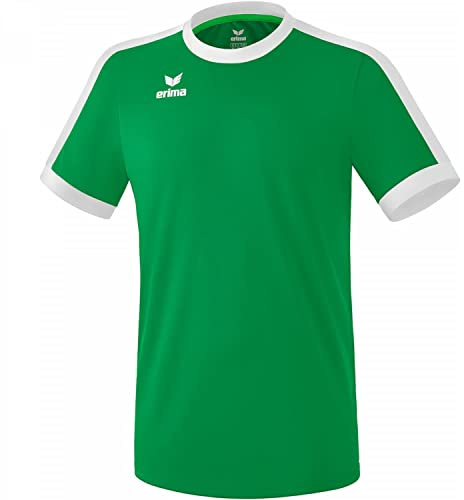 Erima Unisex Erwachsene Retro Star Trikot (3132124), smaragd/weiß, L