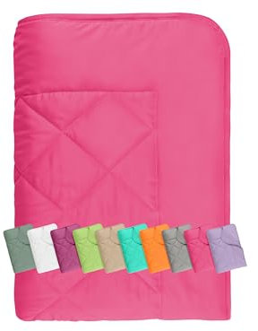 npluseins 1180.1542 Couverture de pique-nique légère Rose env. 135 x 200 cm