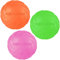 aiMaKE 3 Stück Hundefrisbee ，15cm Hunde-Frisbee aus Natürlichem Kautschuk für Land und Wasser ür Land und Wasser,Hundetraining, Werfen, Fangen & Spielen(Orange +Rosa + Grün)