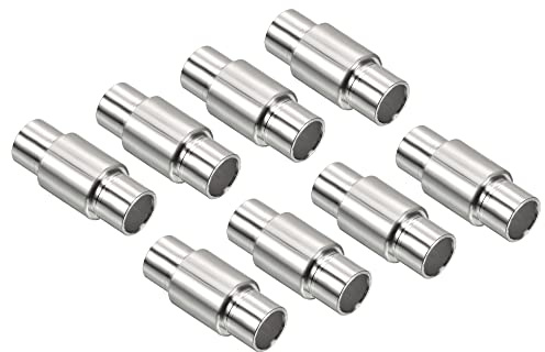 PATIKIL Inline Axle Spacer, 8 Pack Skates Bearing Speed Spacer Aluminum for 8mm Axle Roller, Silver