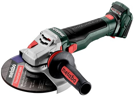 metabo Akku-Winkelschleifer WB 18 LTX BL 15-180 Quick, 18V Trennschleifer | Bürstenloser Motor, 180 mm Scheibe, M-Quick System, metaBOX, ohne Akku und Ladegerät, ideal für Dacharbeiten und Metall