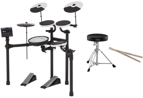 Roland TD-02KV V-Drums | Kompaktes elektronisches Drumkit-bundle mit DAP-2X V-Drums-Zubehörpaket