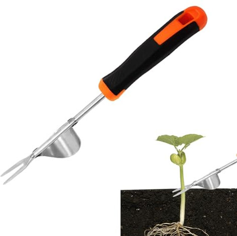 Dxmcgttbd Unkrautstecher Edelstahl,Handjätgerät Garten,Wurzeljäter,Gartenarbeit Hand Unkrautstecher,Wurzelentfernung Artifact,Unkrautstecher für Rasen, Garten, Gemüsegarten