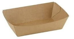 KURTT - 500 Stück Fingerfood Schiffchen, Pommesschalen Abbaubar, Pommesschalen Fingerfood Verdicken mit Biobeschichtung Material in Lebensmittelqualität für Pommes Snack Currywurst, A9