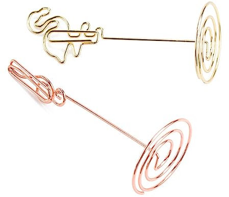 VILLFUL 5 Stück Metall-memo-clips Kleine Schreibtisch-clips Zum Befestigen Von Papier Und Notizen
