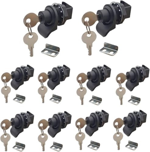 Golf Push Cart Lock Push Button Latch Locking Mechanism Cabinet Lock,Drawer Lock,Push Button Lock with Key, Push Open Latch for Marine Boat Toolbox,Camper Glove Box,RV Glove Box, Golf Push Cart