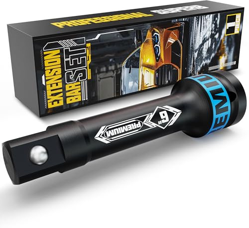 KIRXST Steckschlüssel Verlängerung 3/4 Zoll,Kraft Verlängerung 150 mm,Verlängerungs Satz für Routinemäßigen Autowartung