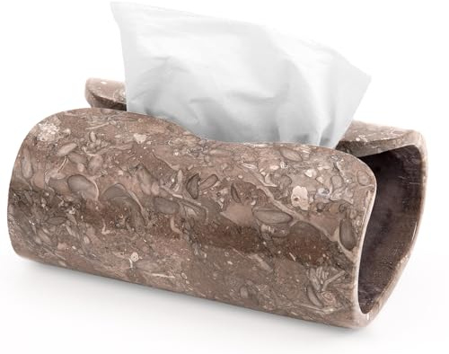 SPESHSTONES Funda Rectangular para Caja de pañuelos de mármol de 7.5 | Funda rectangular de piedra hecha a mano para baño, dormitorio, sala de estar y decoración del hogar