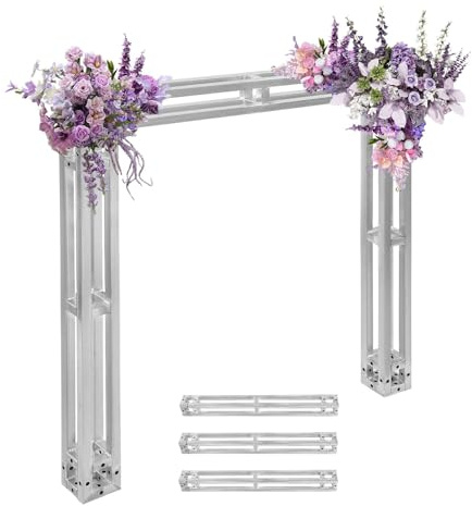 Lot de 3 traverses de scène, traverses pour éclairage DJ, charge maximale : 200 kg, kit de traverses de scène pour mariages, construction de fonds de scène, conférences de presse, etc.