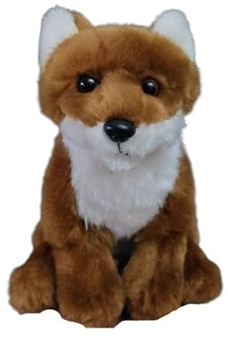 SMJWH Süßes Fuchs-Plüschtier, weicher Rotfuchs, Kuscheltier for und Erwachsene, Kuschelpuppe mit Wildtieren, tolles Geschenk for Jungen, Mädchen, Freundin Freund