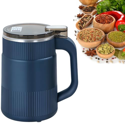 Macinaspezie elettrico – Macina polvere domestica con capacità di 300 ml, design sigillato a doppio strato per isolamento acustico e riduzione del rumore, ideale per conservare cereali
