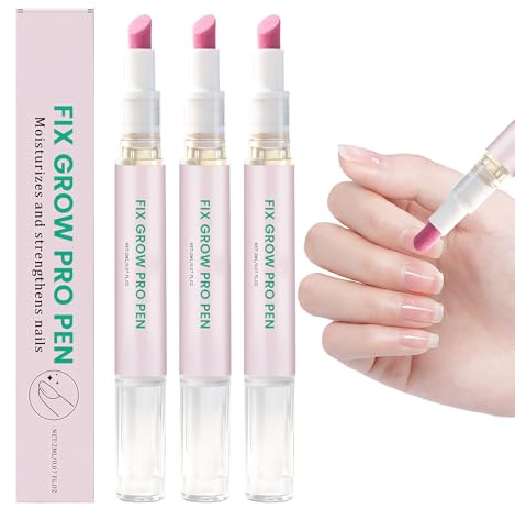 3 Unidades Aceite Cuticulas Uñas Lapiz,3-In-1Bolígrafo Nail Care Lapiz,Punta De Cerámica Bolígrafo Con Aceite Para Cutículas,Cuidado Y Brillo,Adecuado Para Uñas Secas Y Dañadas
