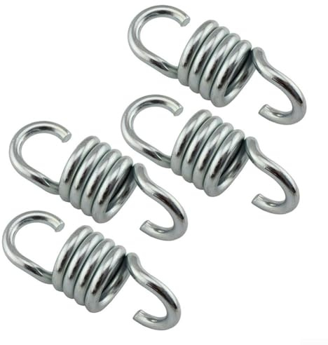 Lot de 4 ressorts pivotants en acier robuste de 7 mm pour balançoires de porche, chaises suspendues, hamacs et sacs de frappe avec suspension aérienne