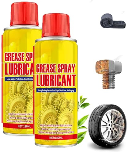 Anti-Rust Lubricant Spray & Rust Remover, Rust Removal Lubricant, Protect & Restore 6.1oz Multi-Purpose Formula for Vehicles, Tools & Chains (2cps)