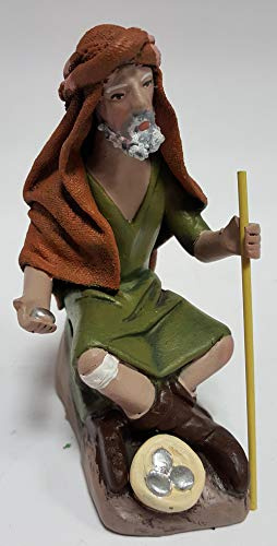 Arte Pesebre - Pastor pidiendo limosna, para Figuras de 12 cm