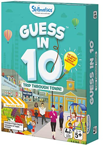 SPIN MASTER GAMES Skillmatics Guess in 10 Lern-Brettspiel, für Familien und Kinder ab 5 Jahren, Reise durch die Stadt