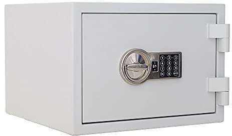 Profirst Dokumententresor Piräus 30 S2 Elektronikschloss Notbestromung Fachboden 30 Minuten Feuerschutz HxBxT 315x445x450 mm Befestigungsmaterial