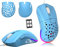 ZIYOU LANG G-PRO D19 Mice Gaming Mouse, Wired Gaming Mice for Laptop PC Rgb mouse Gaming, Programmable 7Buttons Mouse, Usb Mice Up To 12,000 Dpi Honeycomb Shell Optical Ultra Light Mouse - Blue