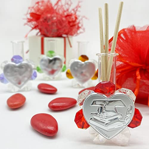 Ingrosso e Risparmio Reed Diffuser Aroma diffuser with glass vial and white crystal flower box and sticks included