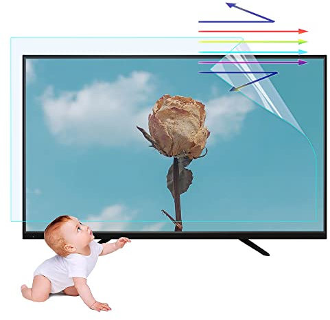 42-75 Zoll Blendschutzfolie Matter Anti-Strahlungs-TV-Film Blockiert schädliches blaues Licht TV-Bildschirmschutz, für LCD, Led, OLED und QLED 4k HD TV HD / 55in 1221x689mm