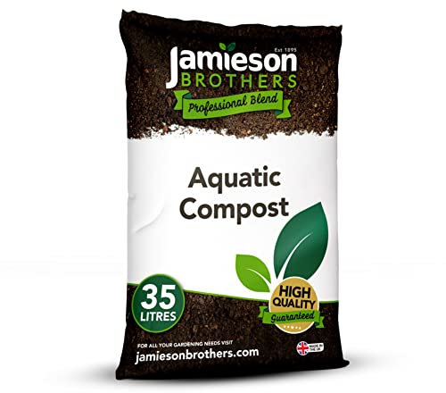 Aquatic Compost 35L bag - Professional Formulation Enriched with Volcanic Dust - Ideal for Pond Plants and the Aquatic Environment - By Jamieson Brothers