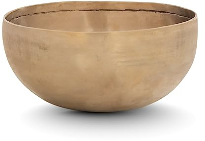 XDrum Therapeutic Klangschale Ton F / 1400 g, Gestimmt auf Ton F | Handgehämmerte Klangschale für Herzchakra (Anahata), Harmonisiert die Energie und unterstützt Blockadenlösung, Farbe: gold