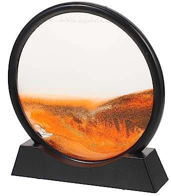 Abaodam 2pièces Mobile Painting Quicksand Art Décoration Unique pour Salon Cadre à Sable Mouvant avec Plateau Ornement Relaxant pour Bureau Et Maison