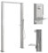 ARKEM Doccia da Giardino in Acciaio Inox a Doppio Getto,Doccia da Giardino,con Pedana e Soffione, Rustico - Doccia da Esterno, per Piscina, Campeggio