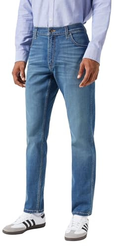Wrangler - Jeans Uomo - vestibilità Regular Affusolata - Foundation - Jagged
