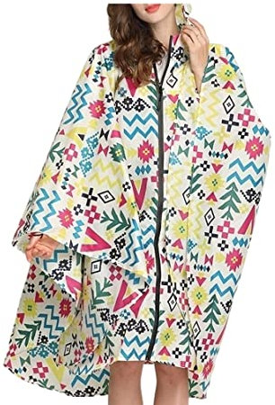 Vêtements de Pluie Poncho Pluie Imperméable Femmes pluie Poncho manteau imperméable imperméable Cape Portable pour la randonnée randonnée à vélo Combinaison de Pluie Manteau de Pluie ( Color : A , Siz