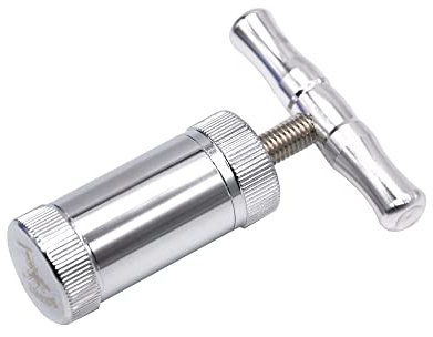 CENPEK Herramienta de Prensa de Polen de Aluminio Molinillo de Hierbas en Forma de T para prensar heno de Especias de Hierbas Mango único y Muchos Otros usos creativos