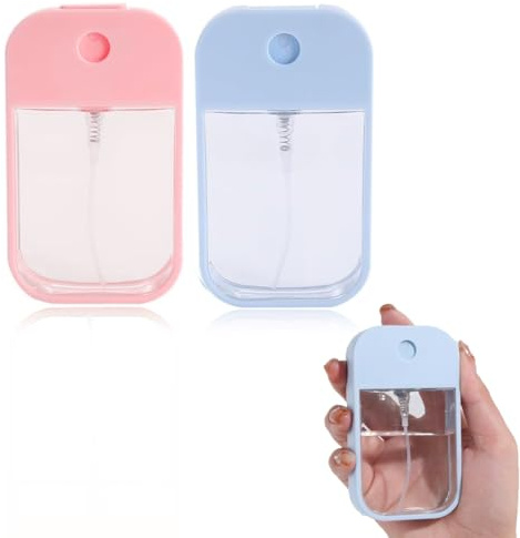 XBFOCNH 2 stycken 45 ml sprayflaskor små, återanvändbara mini fin dimma sprayflaska, för parfym, kroppsvård vätska, kosmetika