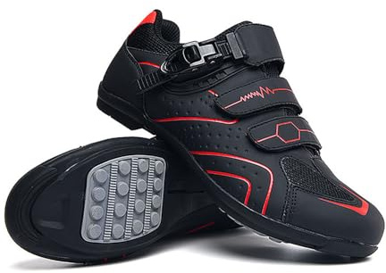 Mateju Cycling Shoes Mens and Women, Breathable Non-Slip No-Lock Indoor Bicycle Shoes, Unisex Sneaker Rubber Sole Bike Shoes, Outdoor Sports Riding Shoes