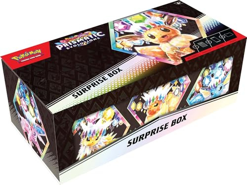 Pokémon TCG: Scarlet & Violet—Prismatic Evolutions Surprise Box (4 Booster Packs & 1 foil Promo Card)