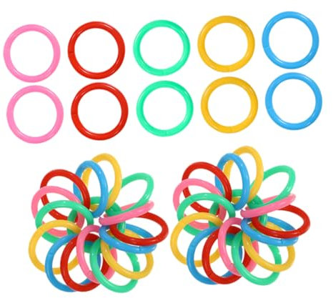 NUOBESTY 150pcs Plastic Loose Leaf Binder Rings Book Binder Ring for Flashcards Study Cards Keychains Organizing Notebooks and Memory Cards