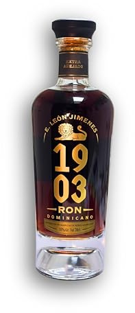 Ron E. León Jimenes 1903 - Añejo 8 Años – Tradición Dominicana en Botella de 70 cl – Sabor Premium | Bogusto
