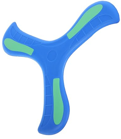 TOGEVAL Boomerang Lumineux en Plastique Bleu pour Garçon et Filles, Doux et Sûr, Vol de Retour, pour Jeux Extérieurs et Loisirs Sportifs