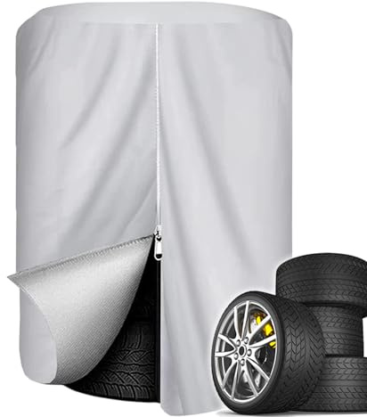 Bolsa de Almacenamiento de neumáticos, Cubierta de neumáticos de Repuesto,Bolsas de neumáticos para automóvil Impermeables - Soporte de Ruedas de Gran Capacidad, Bolsa de Almacenamiento al Aire Libre